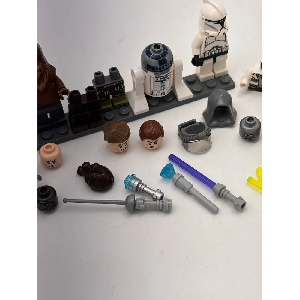 Lego Star Wars Minifigure Lot Light Sabers Helmets Legs Torsos